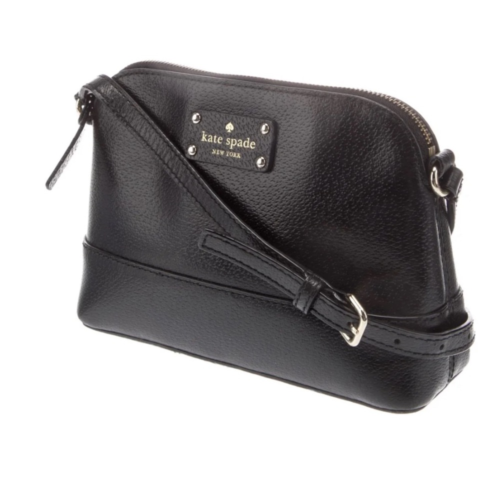 NWOT kate spade black leather crossbody bag beautiful